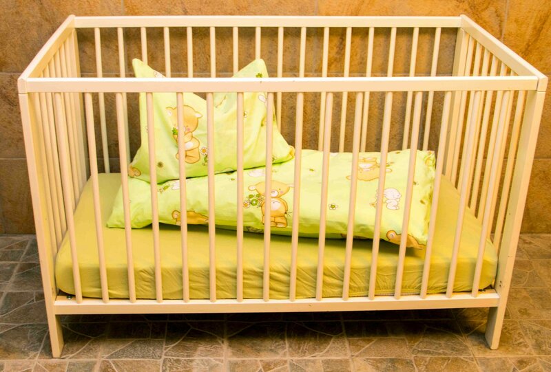 A cot is provided free of charge for the little ones.